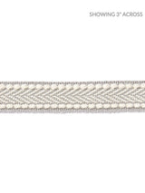Scalamandre Watermill Gimp Silver Grey Trim