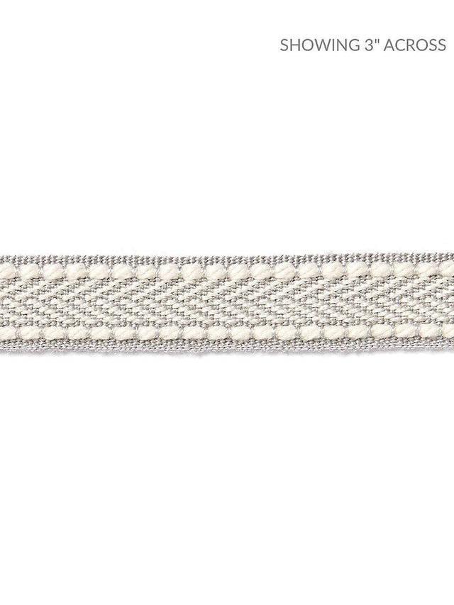 Scalamandre Watermill Gimp Silver Grey Trim
