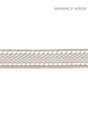 Scalamandre Watermill Gimp Silver Grey Trim