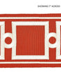 Scalamandre Square Link Embroidered Tape Carnelian Trim