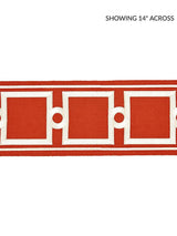 Scalamandre Square Link Embroidered Tape Carnelian Trim