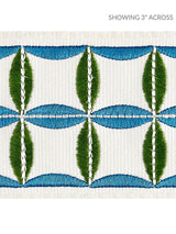Scalamandre Fiori Embroidered Tape Peacock Trim
