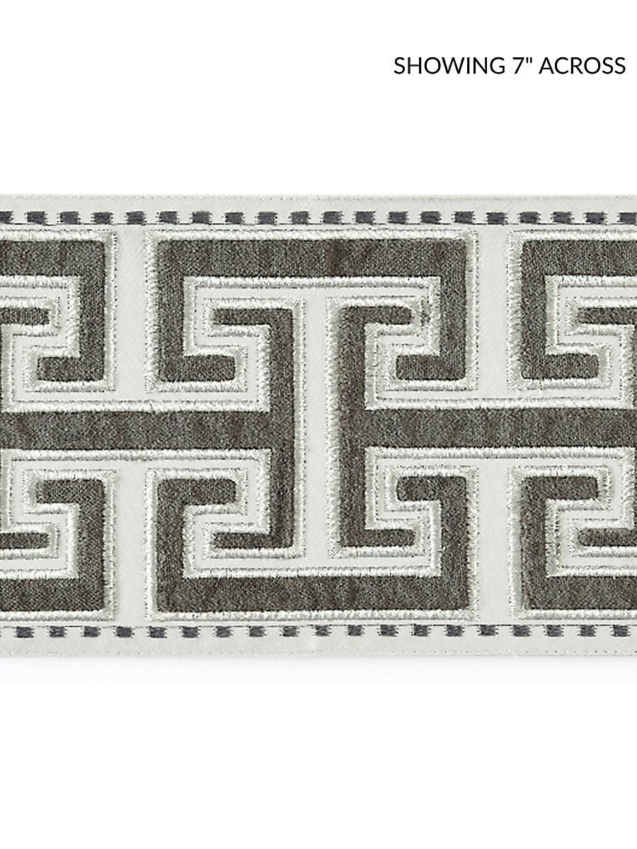 Scalamandre Luxor Velvet Tape Charcoal Trim