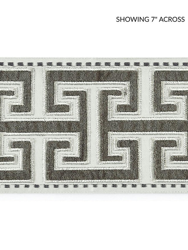 Scalamandre Luxor Velvet Tape Charcoal Trim