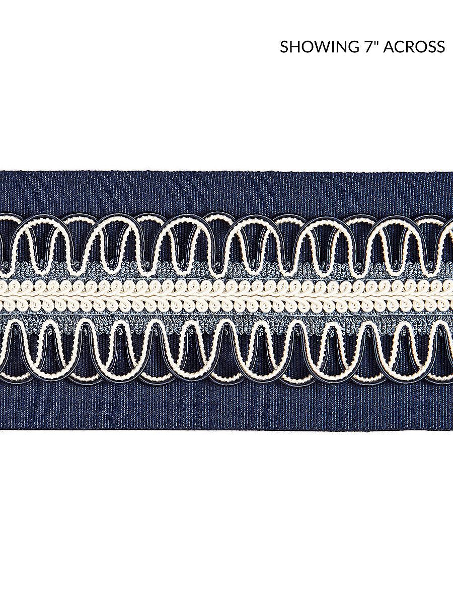 Scalamandre Colette Braided Tape Navy Trim