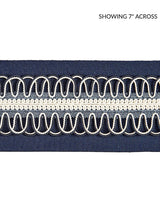 Scalamandre Colette Braided Tape Navy Trim