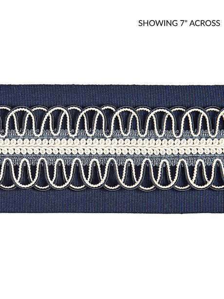 Scalamandre Colette Braided Tape Navy Trim