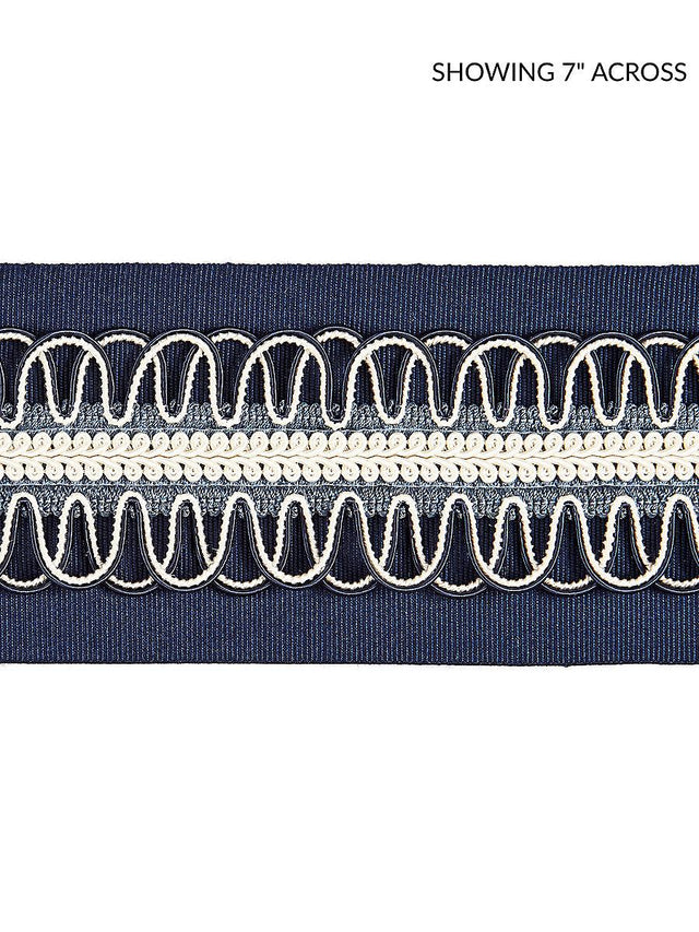 Scalamandre Colette Braided Tape Navy Trim