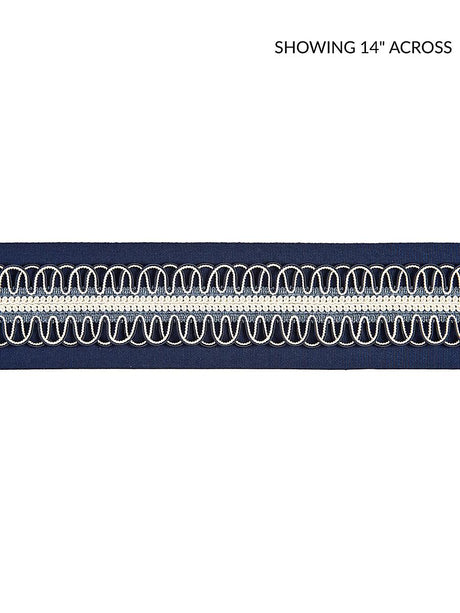 Scalamandre Colette Braided Tape Navy Trim