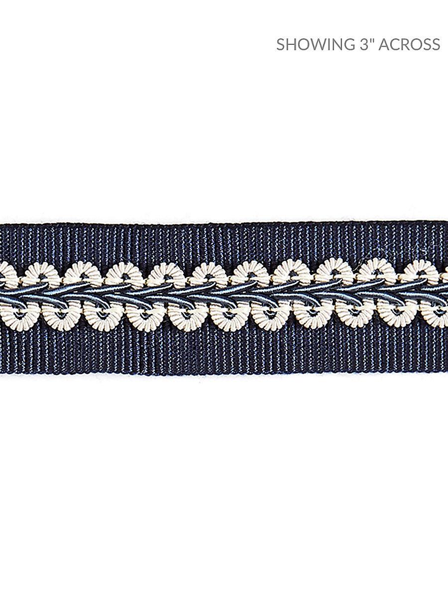 Scalamandre Cecile Gimp Tape Navy Trim