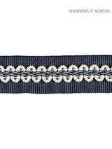 Scalamandre Cecile Gimp Tape Navy Trim