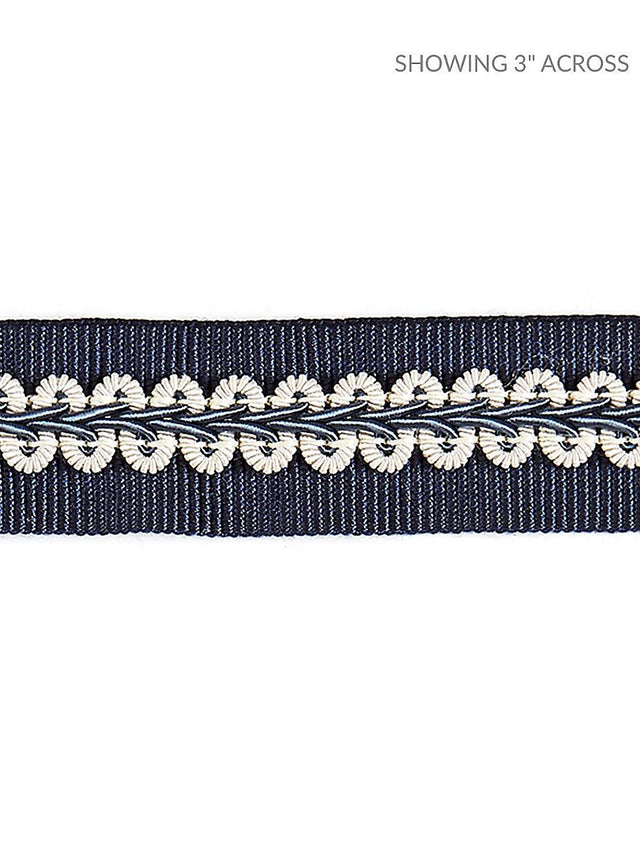 Scalamandre Cecile Gimp Tape Navy Trim