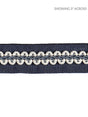 Scalamandre Cecile Gimp Tape Navy Trim