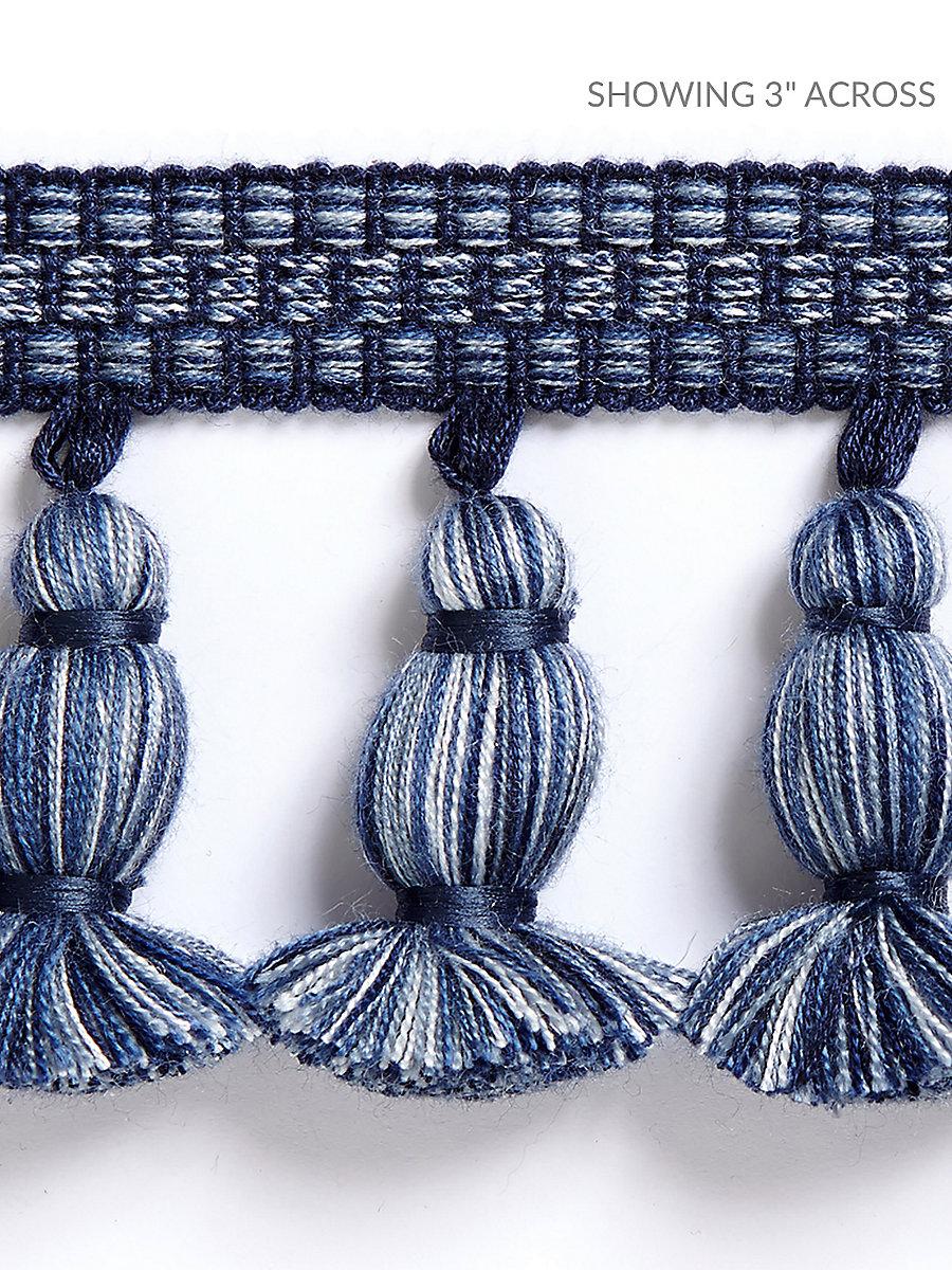 Scalamandre Halsey Onion Fringe Indigo Trim