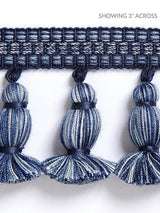 Scalamandre Halsey Onion Fringe Indigo Trim