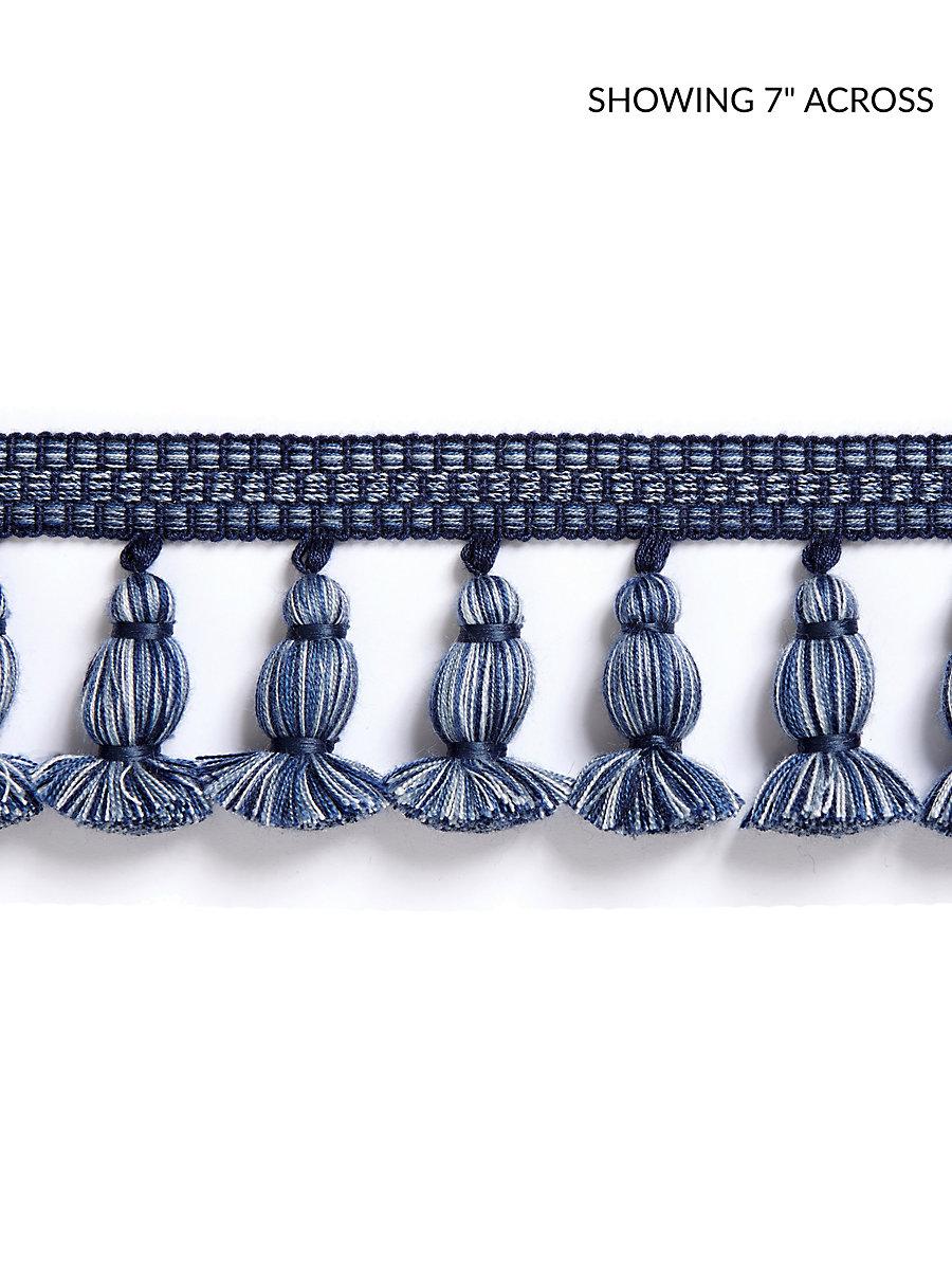 Scalamandre Halsey Onion Fringe Indigo Trim