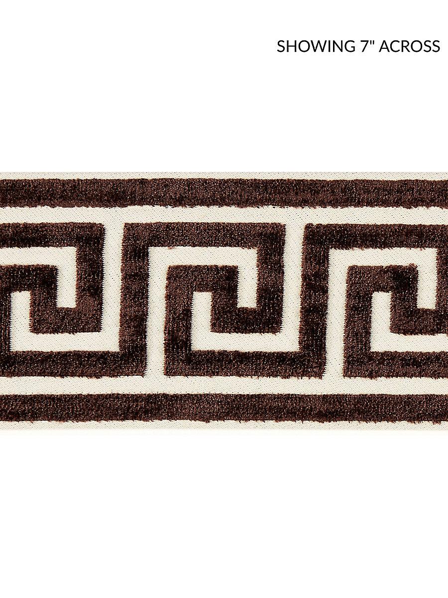 Scalamandre Greek Key Velvet Tape Espresso Trim