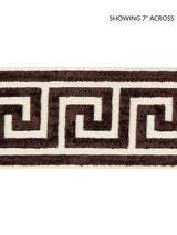 Scalamandre Greek Key Velvet Tape Espresso Trim