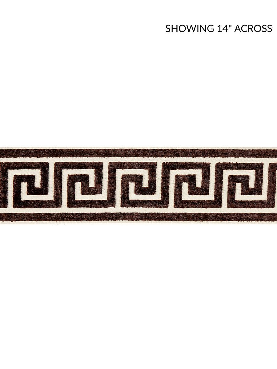 Scalamandre Greek Key Velvet Tape Espresso Trim