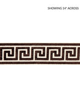 Scalamandre Greek Key Velvet Tape Espresso Trim