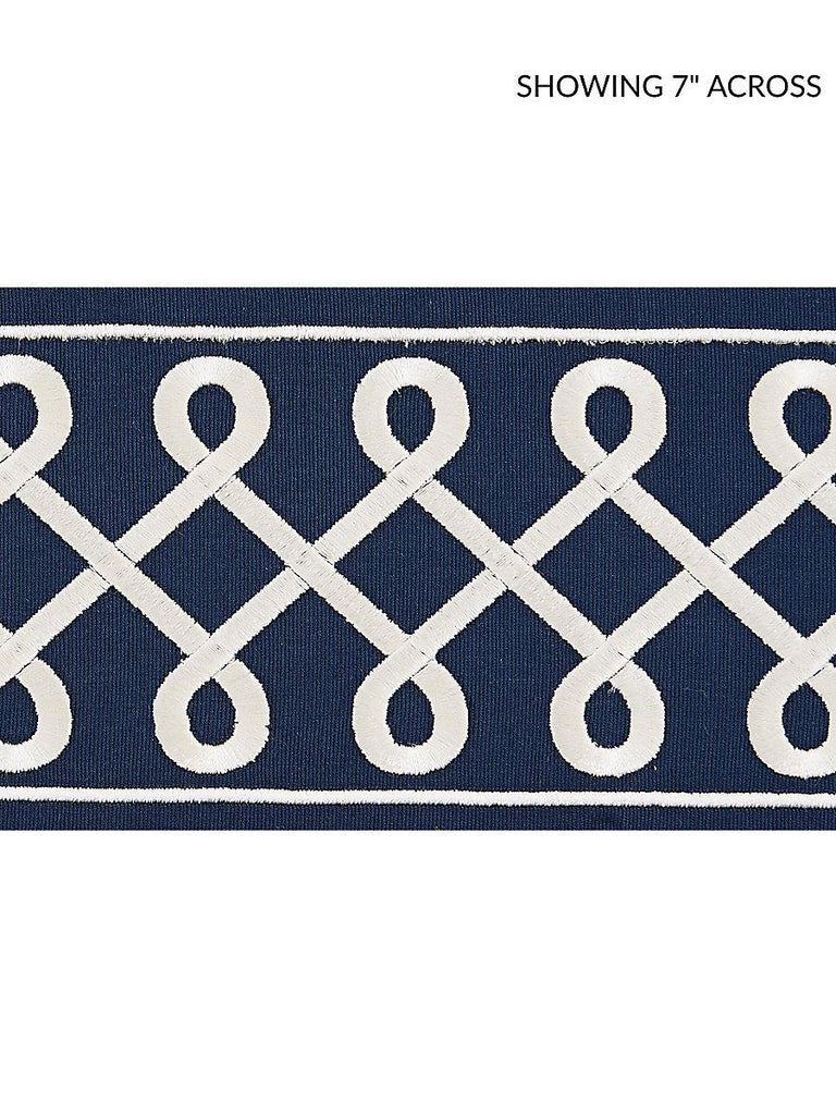 Scalamandre SOUTACHE EMBROIDERED TAPE NAVY Trim
