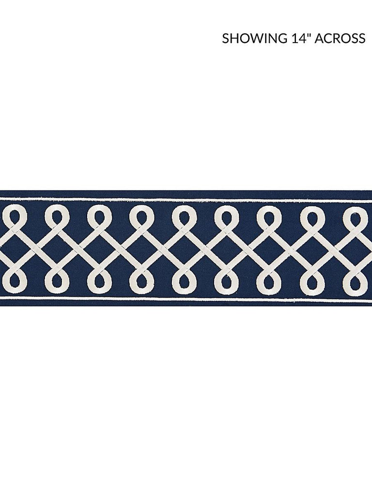 Scalamandre SOUTACHE EMBROIDERED TAPE NAVY Trim