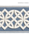 Scalamandre Celtic Embroidered Tape Dusk Blue Trim