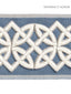 Scalamandre Celtic Embroidered Tape Dusk Blue Trim