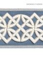 Scalamandre Celtic Embroidered Tape Dusk Blue Trim