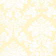Schumacher Tierni Damask Buttercup Wallpaper