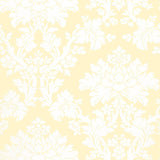 Schumacher Tierni Damask Buttercup Wallpaper
