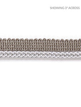 Scalamandre Georgica Braided Cord Silver Grey Trim