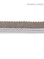 Scalamandre Georgica Braided Cord Silver Grey Trim