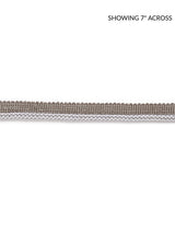 Scalamandre Georgica Braided Cord Silver Grey Trim