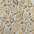 Schumacher Ceylon Floral Vine Mineral Fabric