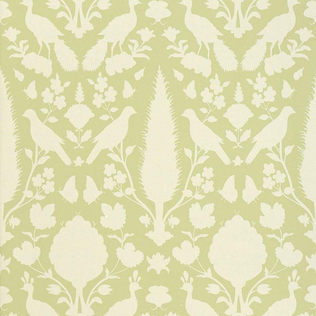 Schumacher Chenonceau Sage Wallpaper