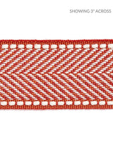 Scalamandre Montauk Herringbone Tape Coral Trim