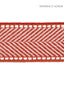 Scalamandre Montauk Herringbone Tape Coral Trim