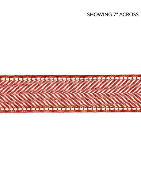 Scalamandre Montauk Herringbone Tape Coral Trim