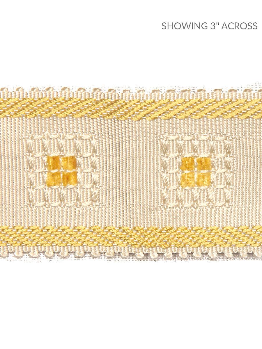 Scalamandre Sienese Braid Cream & Gold Trim