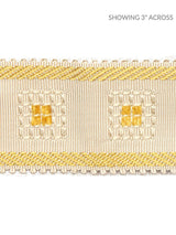 Scalamandre Sienese Braid Cream & Gold Trim