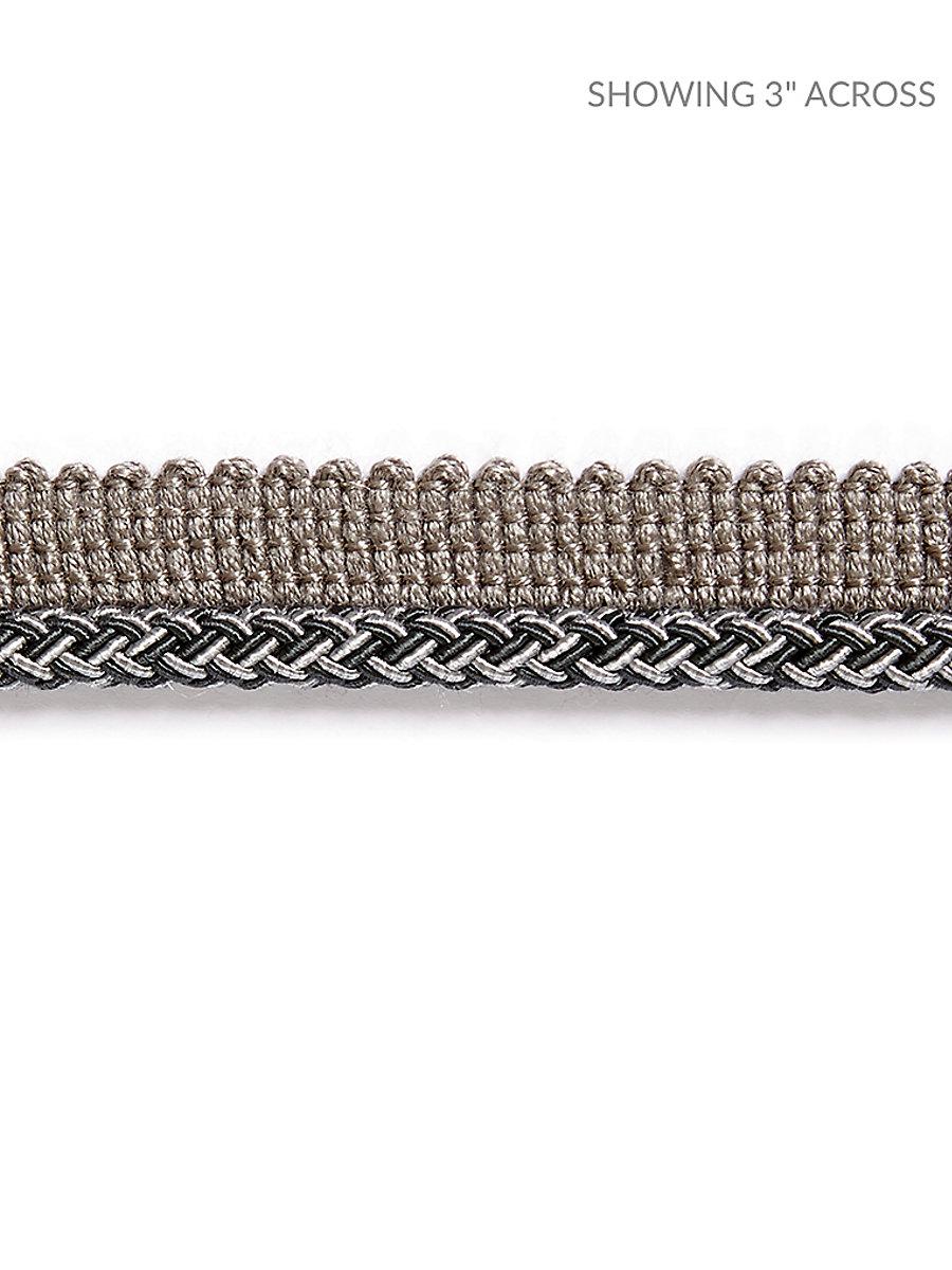 Scalamandre Georgica Braided Cord Charcoal Trim
