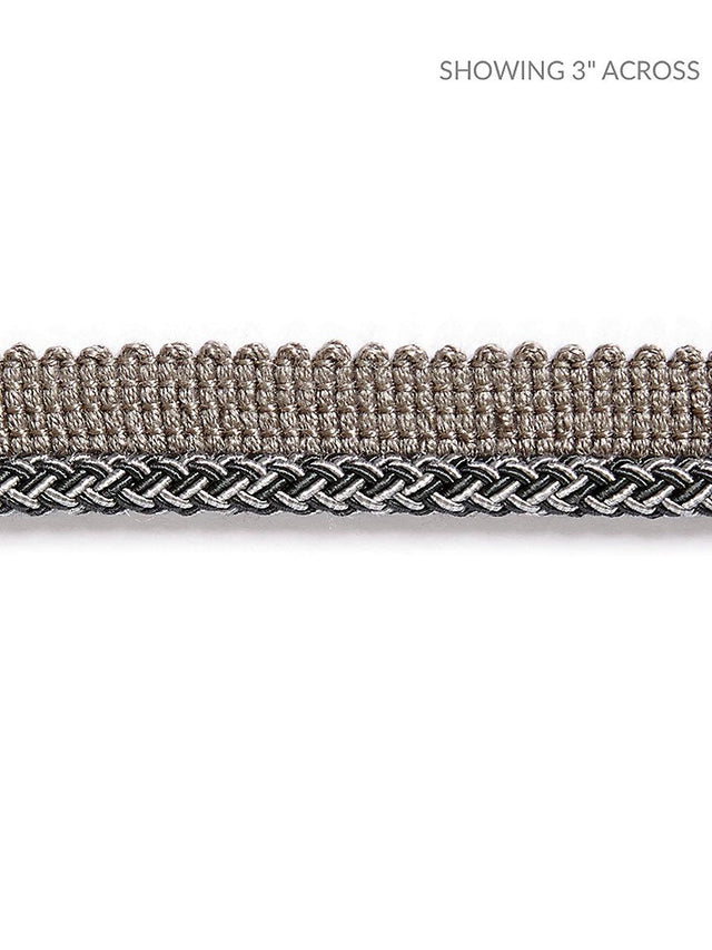 Scalamandre Georgica Braided Cord Charcoal Trim