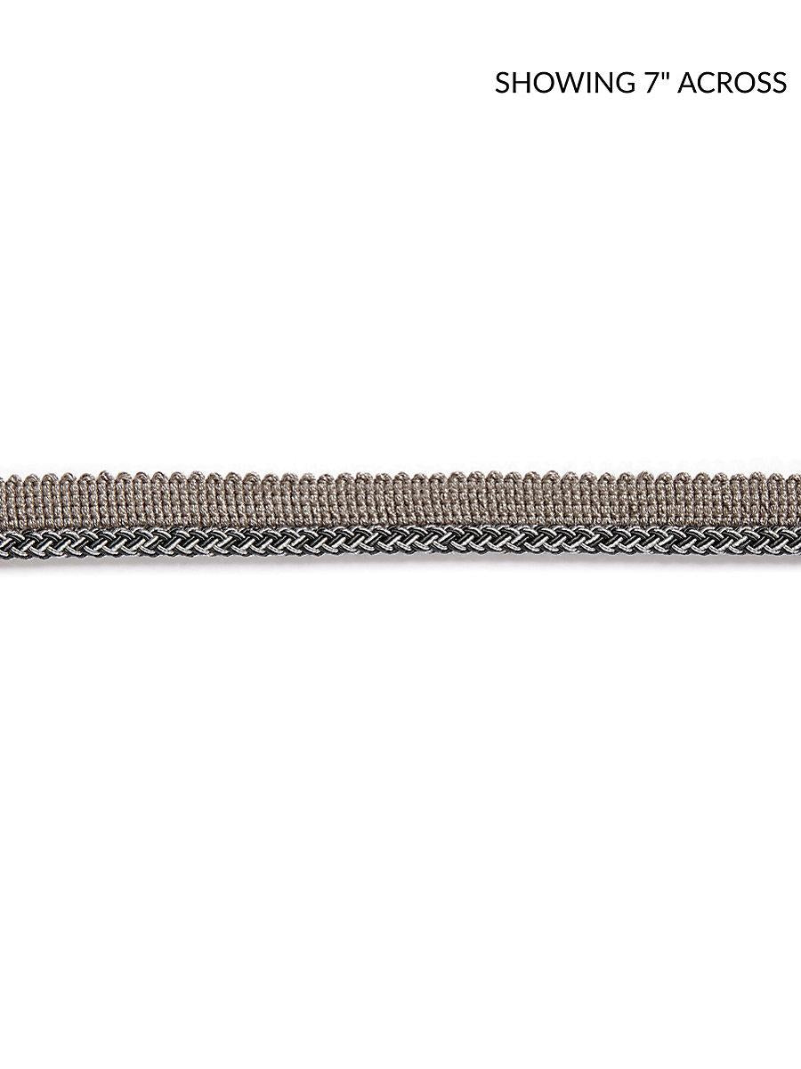 Scalamandre Georgica Braided Cord Charcoal Trim