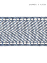 Scalamandre Montauk Herringbone Tape Dusk Blue Trim