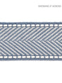 Scalamandre Montauk Herringbone Tape Dusk Blue Trim