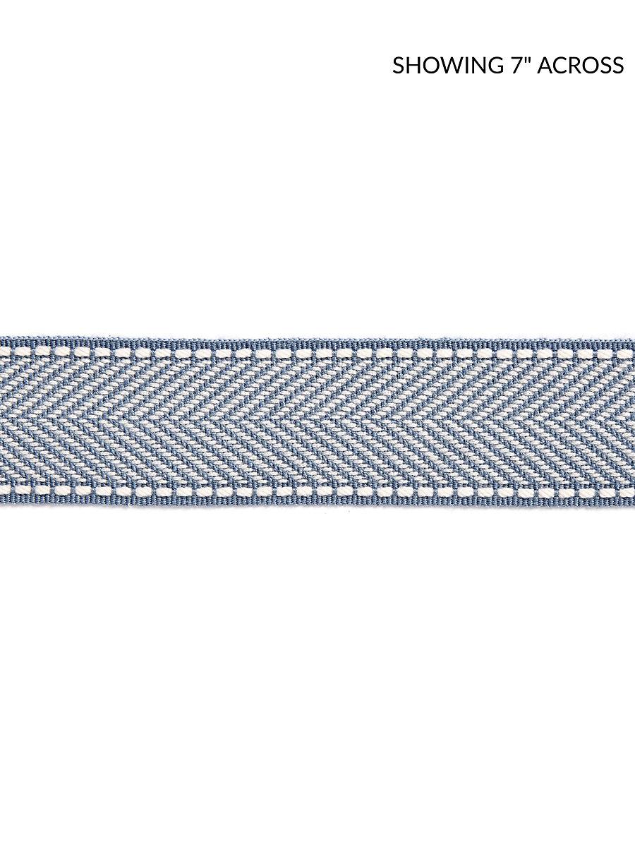 Scalamandre Montauk Herringbone Tape Dusk Blue Trim