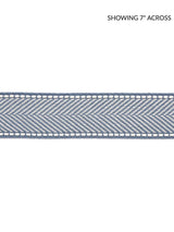 Scalamandre Montauk Herringbone Tape Dusk Blue Trim