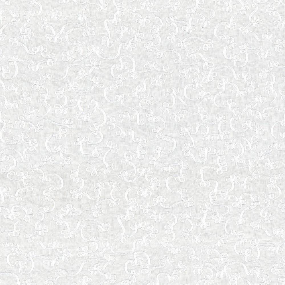 Kasmir Scroll Down Snow Fabric