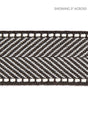 Scalamandre Montauk Herringbone Tape Charcoal Trim